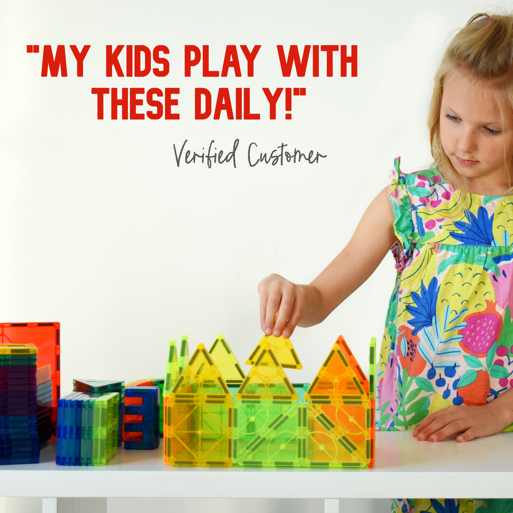 120 piece magnetic tile set