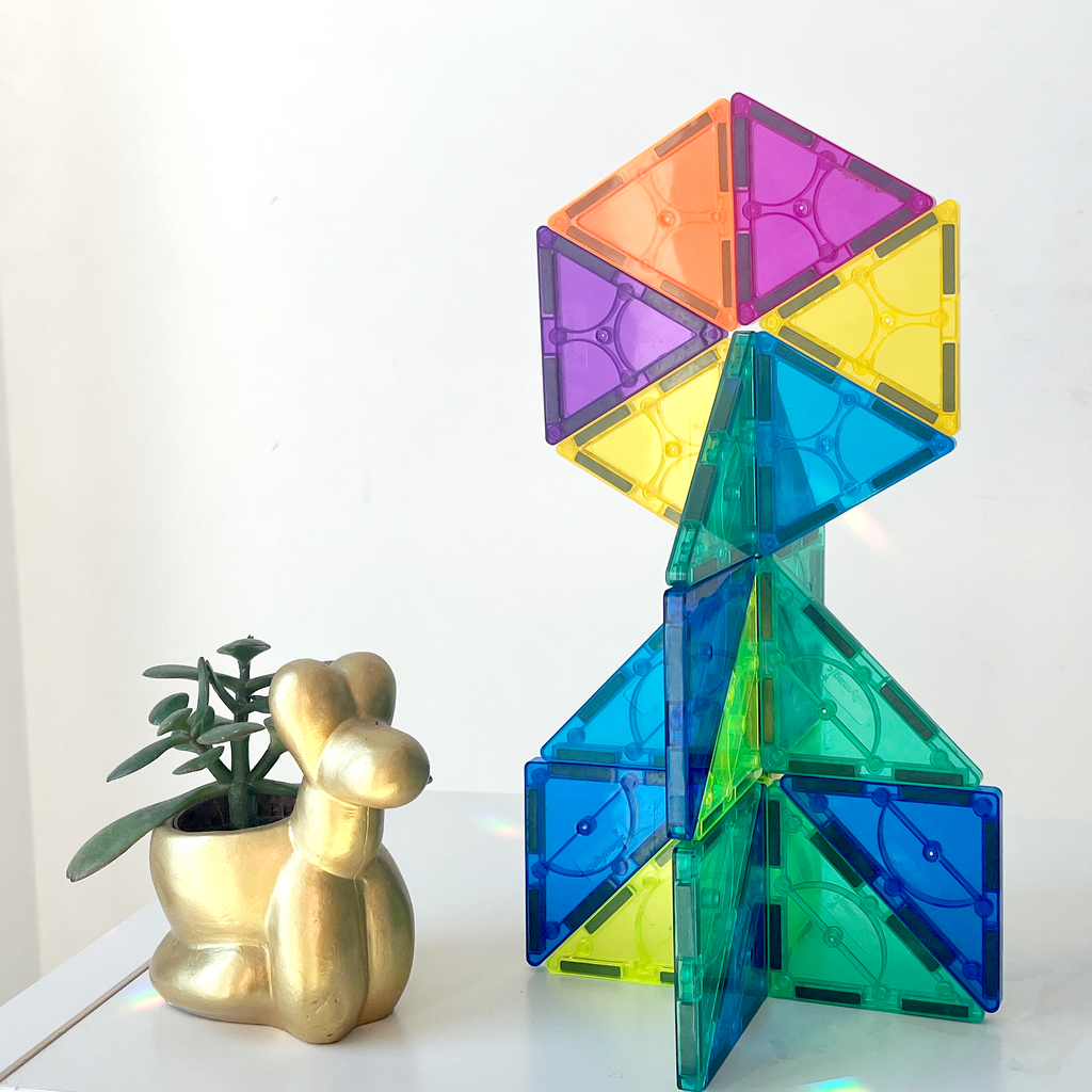 120 piece magnetic tile set